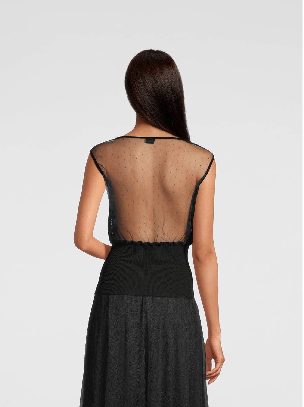 Oscalito Camicia smanicata Romance in plumetis 6536 Flash Sale