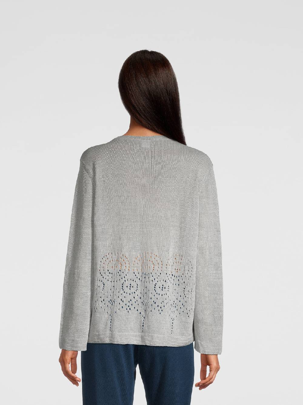 Oscalito Cardigan Tricot in maglia di Puro Lino 6586 Promozione