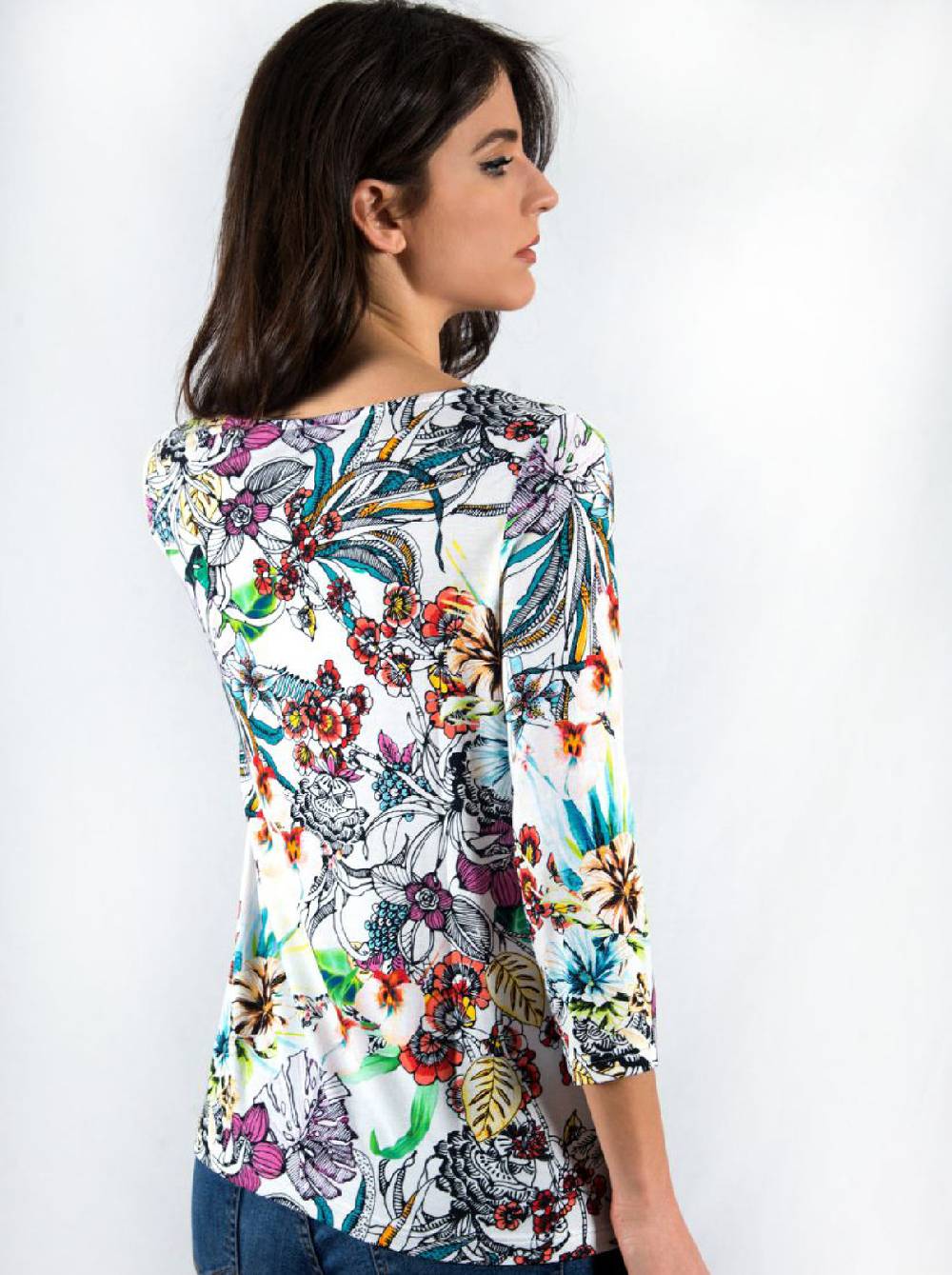 Oscalito Maglia maniche lunghe fantasia Modal 1324 Liquidazione