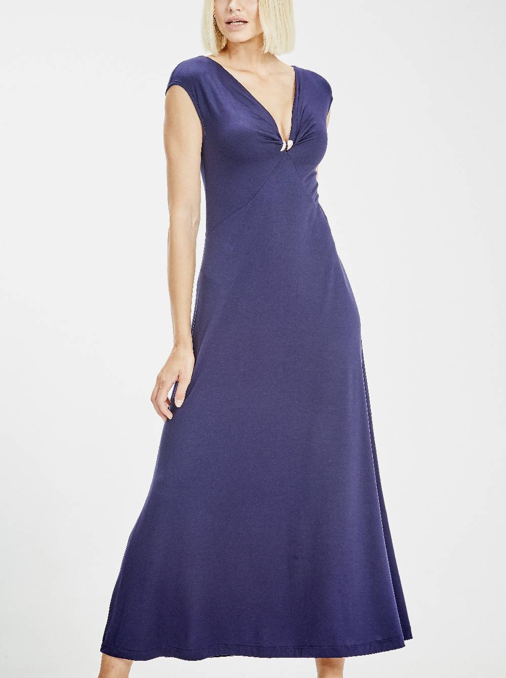 Oscalito Maxi abito scollo a V senza maniche in Micromodal 1383 Shopping Online