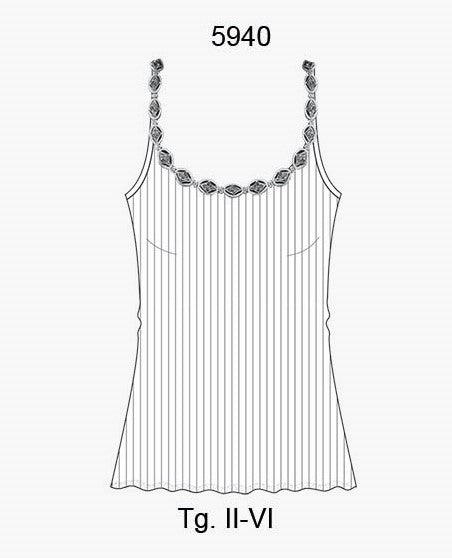 Oscalito Top Spaghetti Donna Lana E Seta 5940 Offerte