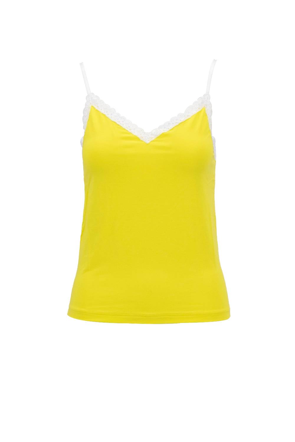 Oscalito Spaghetti Top Modal con foglie 1101 Vendita Calda