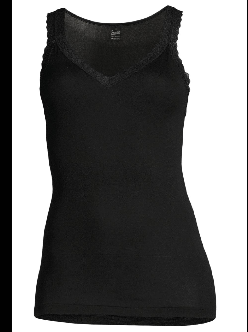 Oscalito Canotta Filoscozia® con pizzo leavers 314 In Linea