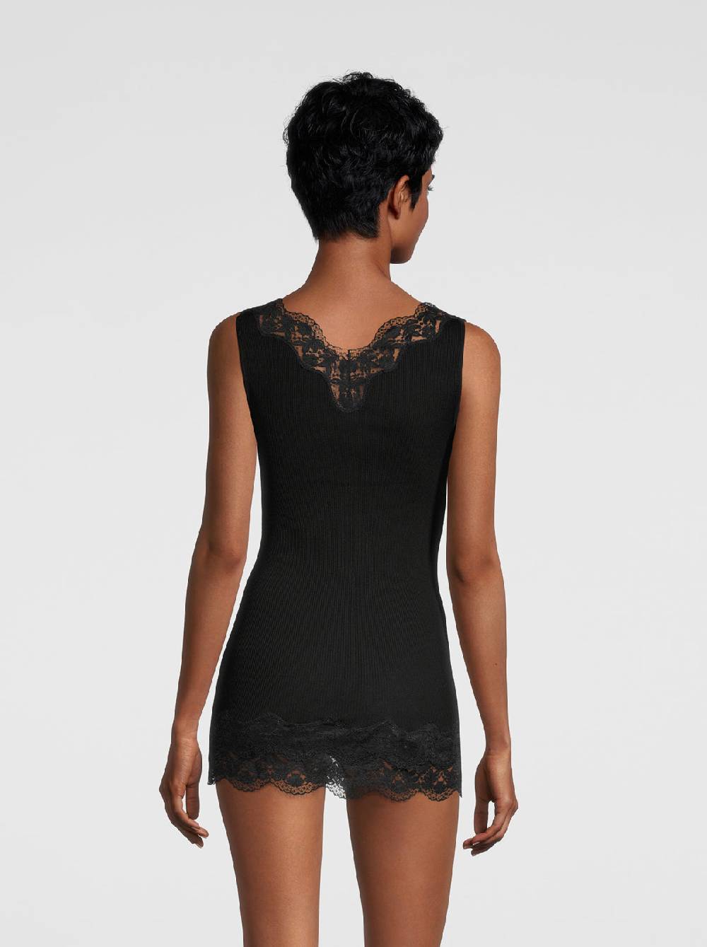 Oscalito Filoscozia Babydoll Canotta con Pizzo Leavers 7006 Pezzi Unici