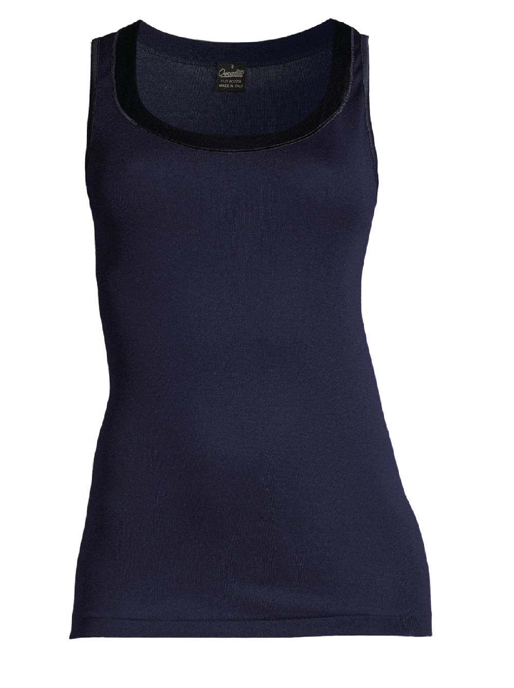 Oscalito Filoscozia® Canotta con bordo in raso 16122 Negozi Online