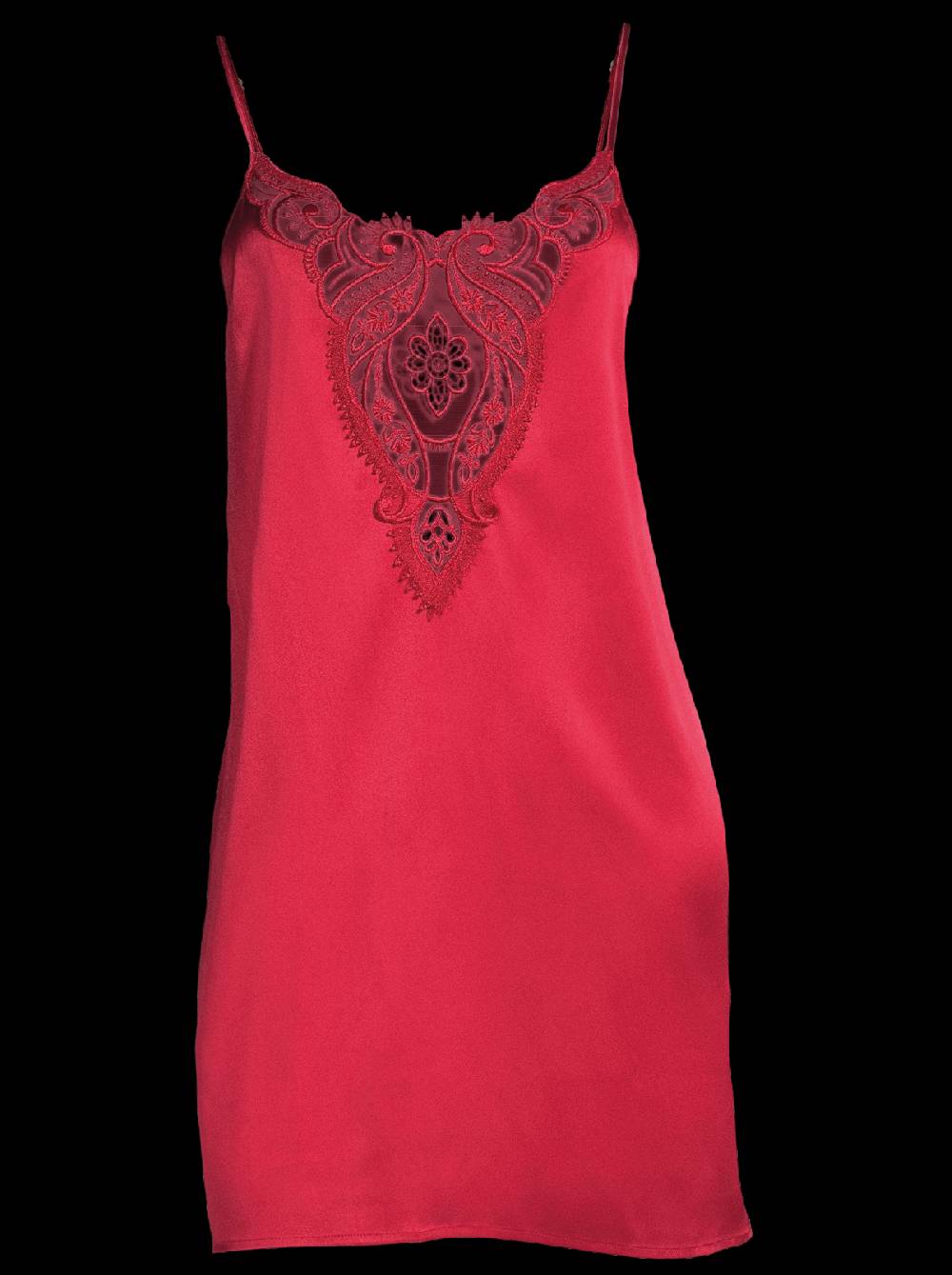 Oscalito Abito sottoveste in raso di seta stretch con macramè 10340 Italia