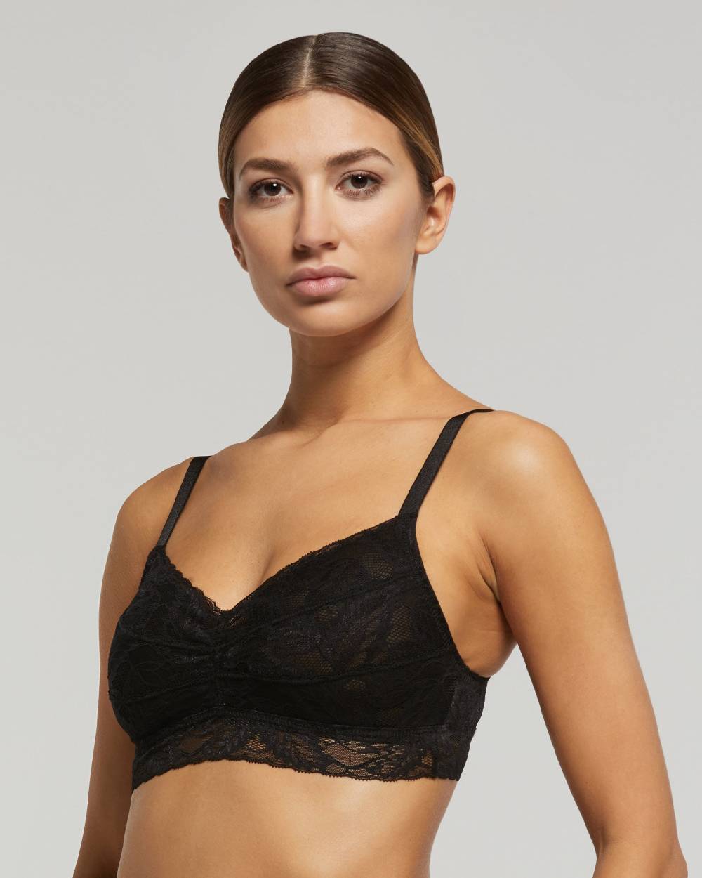 Pompea Set Completo coordinato Intimo Pizzo (Nero) Offerta