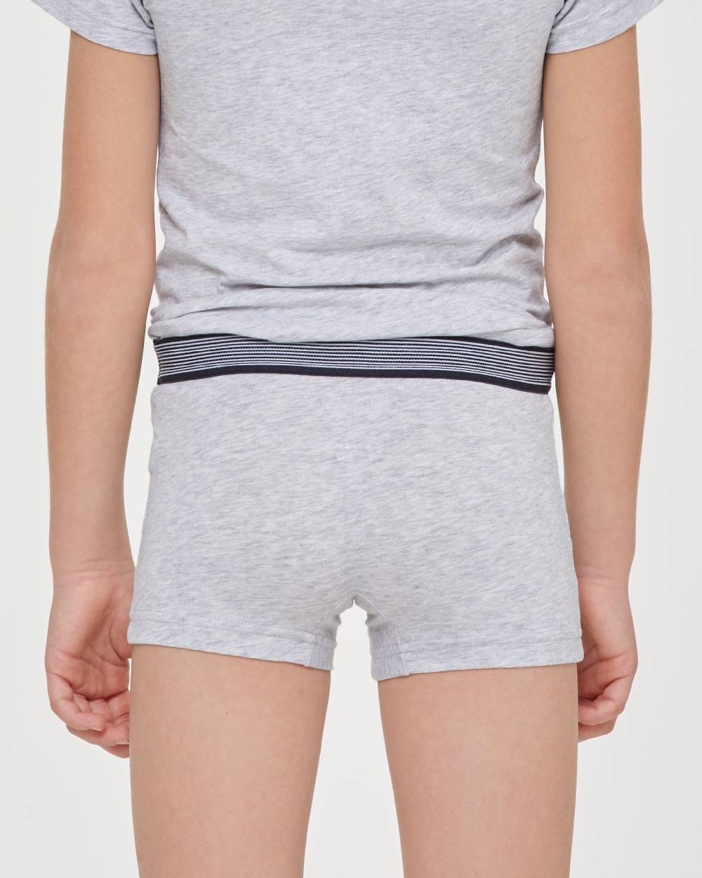 Pompea Boxer bimbo in cotone organico con elastico a righe Offerte