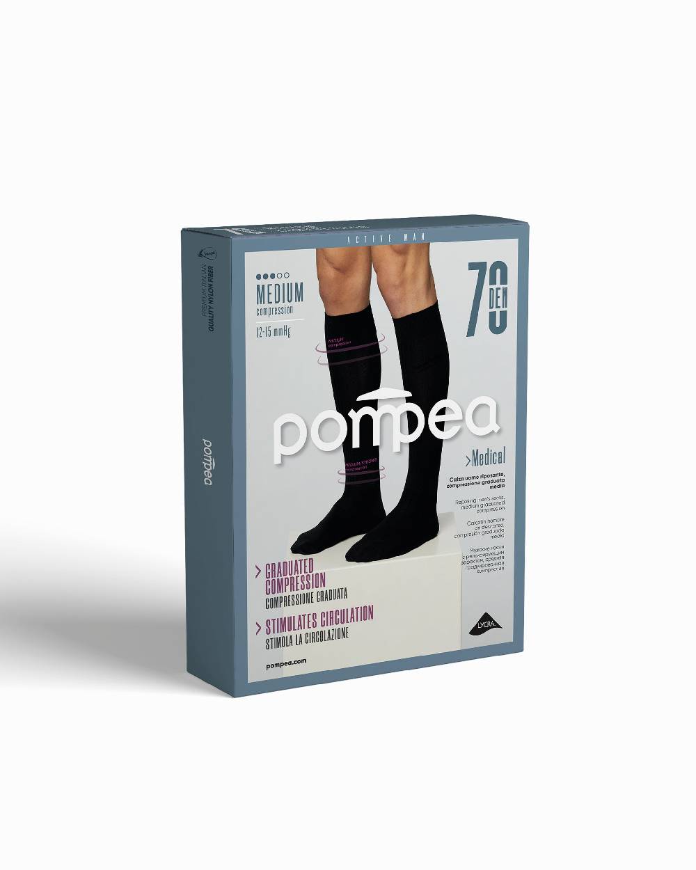Pompea Calza 70 denari riposante con compressione graduata media I Più Venduti