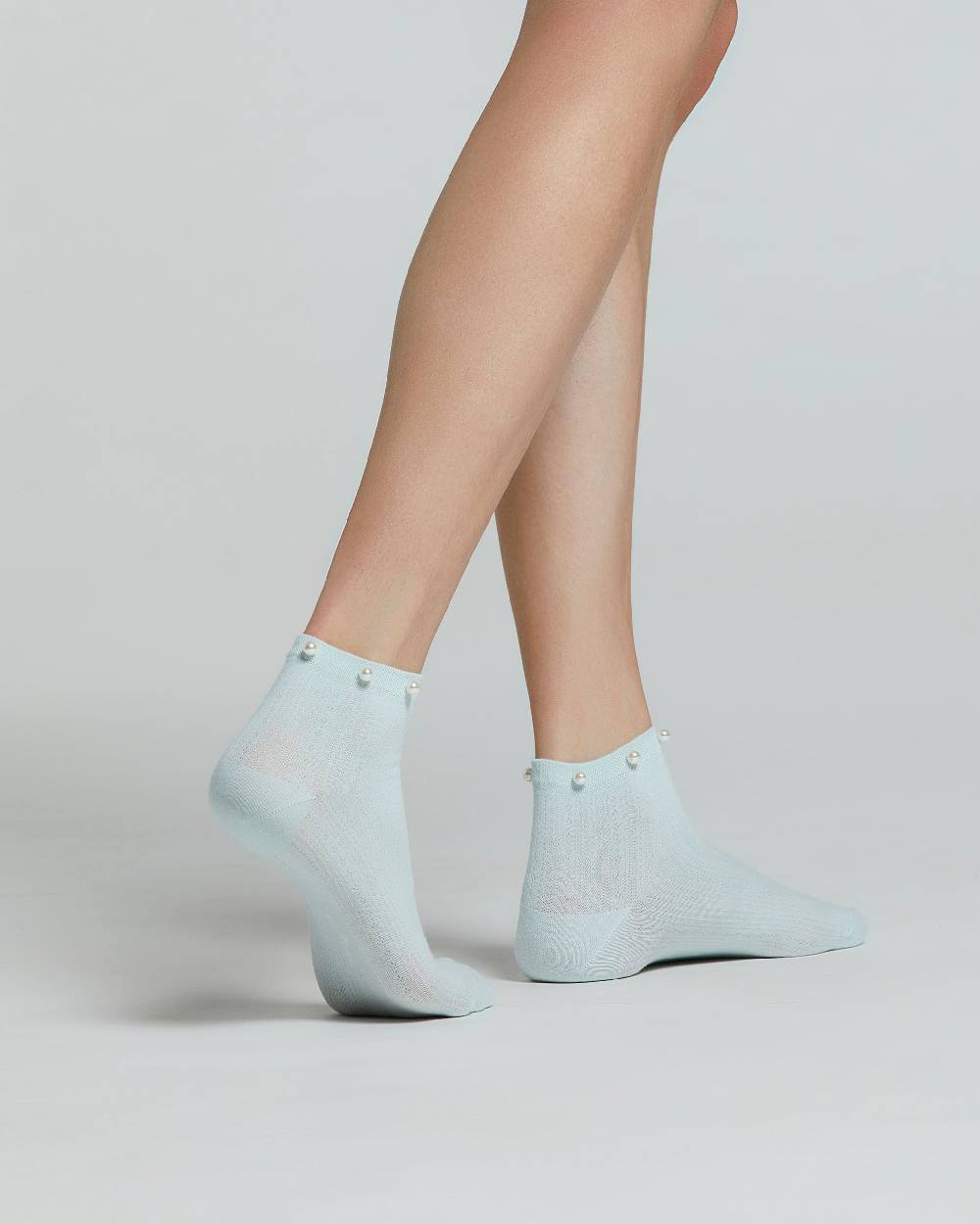 Pompea CALZA COTONE MORGANA CON PERLE Qualità Garantita