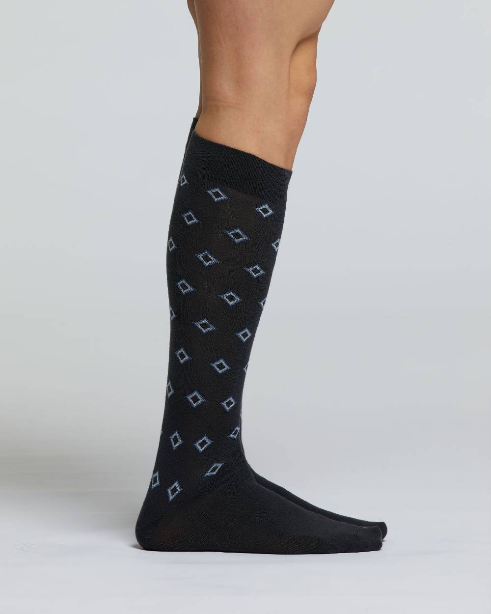 Pompea CALZA LUNGA COTONE CRISPINO MOTIVO A ROMBI Moda