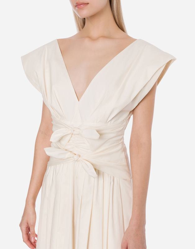 Philosophy Di Lorenzo Serafini Abito in cotone stretch con fiocchi Offerte
