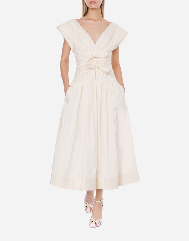 Philosophy Di Lorenzo Serafini Abito in cotone stretch con fiocchi Offerte