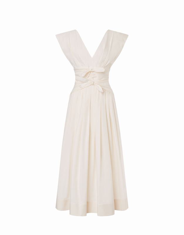 Philosophy Di Lorenzo Serafini Abito in cotone stretch con fiocchi Offerte