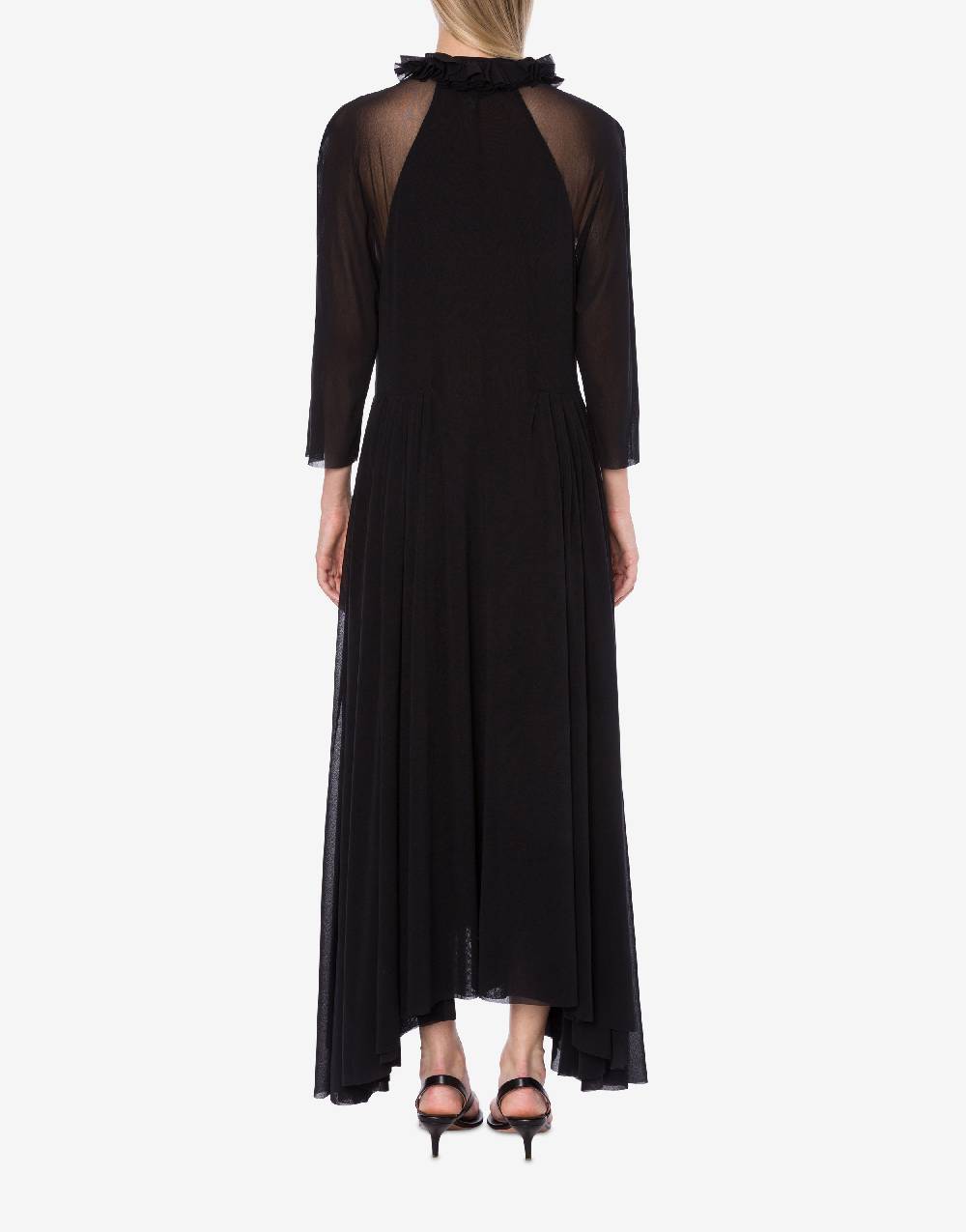 Philosophy Di Lorenzo Serafini Abito in tulle stretch con ruches Vendita Calda