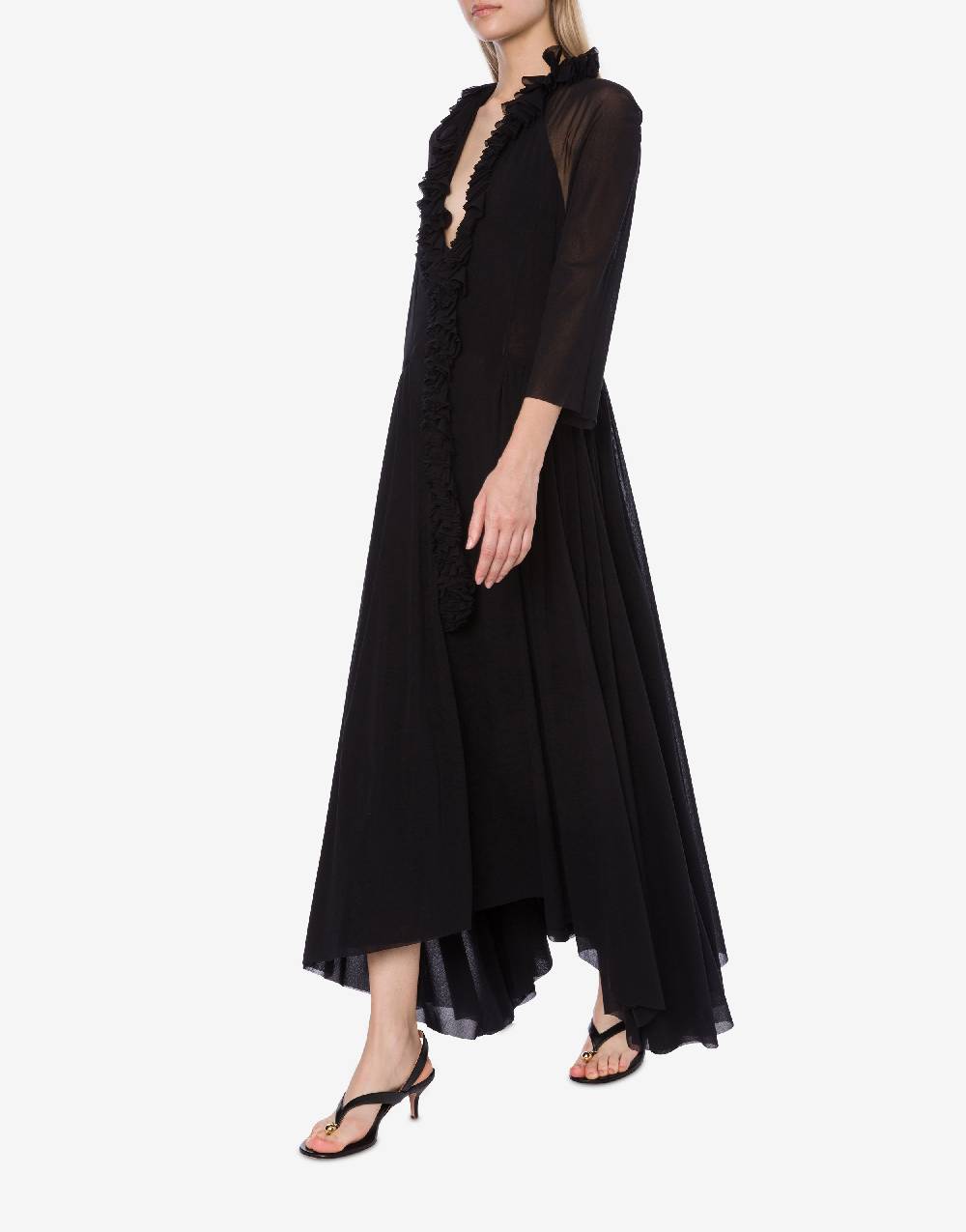 Philosophy Di Lorenzo Serafini Abito in tulle stretch con ruches Vendita Calda