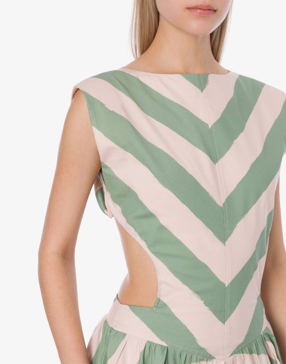 Philosophy Di Lorenzo Serafini Abito a righe in cotone stretch I Più Venduti