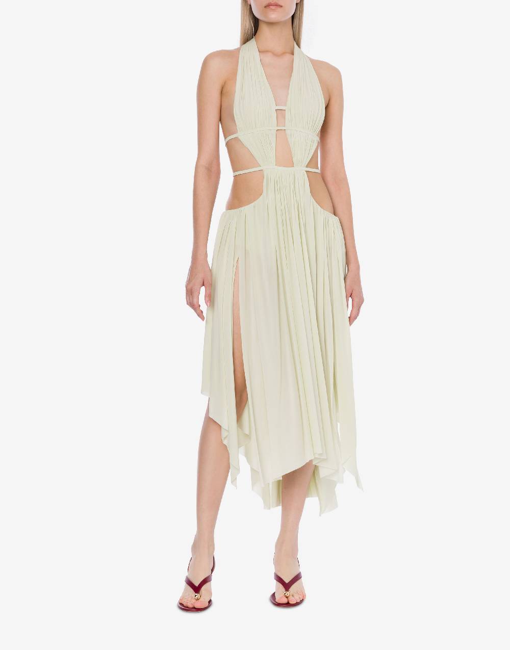 Philosophy Di Lorenzo Serafini Abito in jersey drappeggiato con cut-out Italia