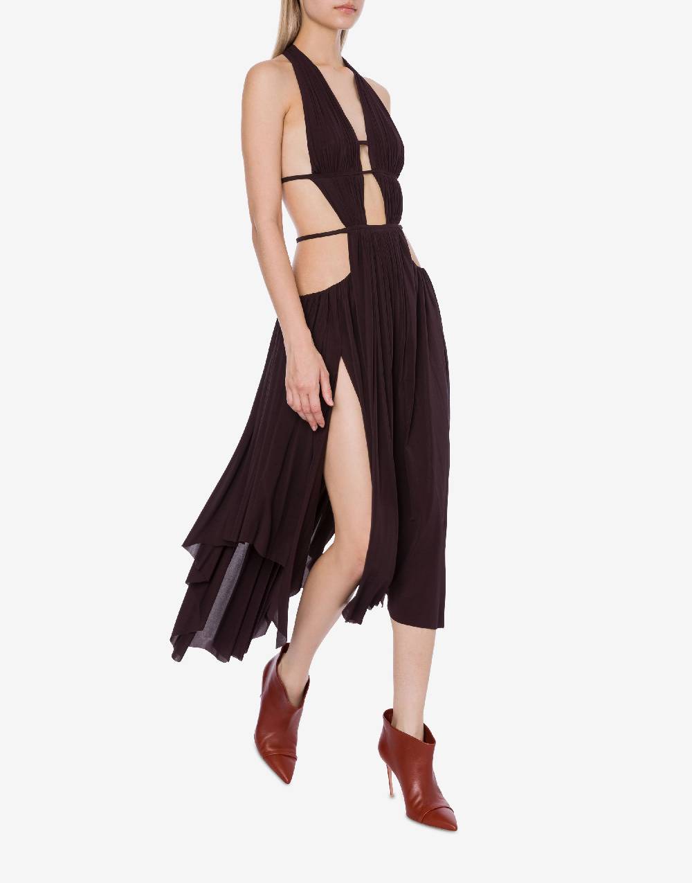 Philosophy Di Lorenzo Serafini Abito in jersey drappeggiato con cut-out 2025