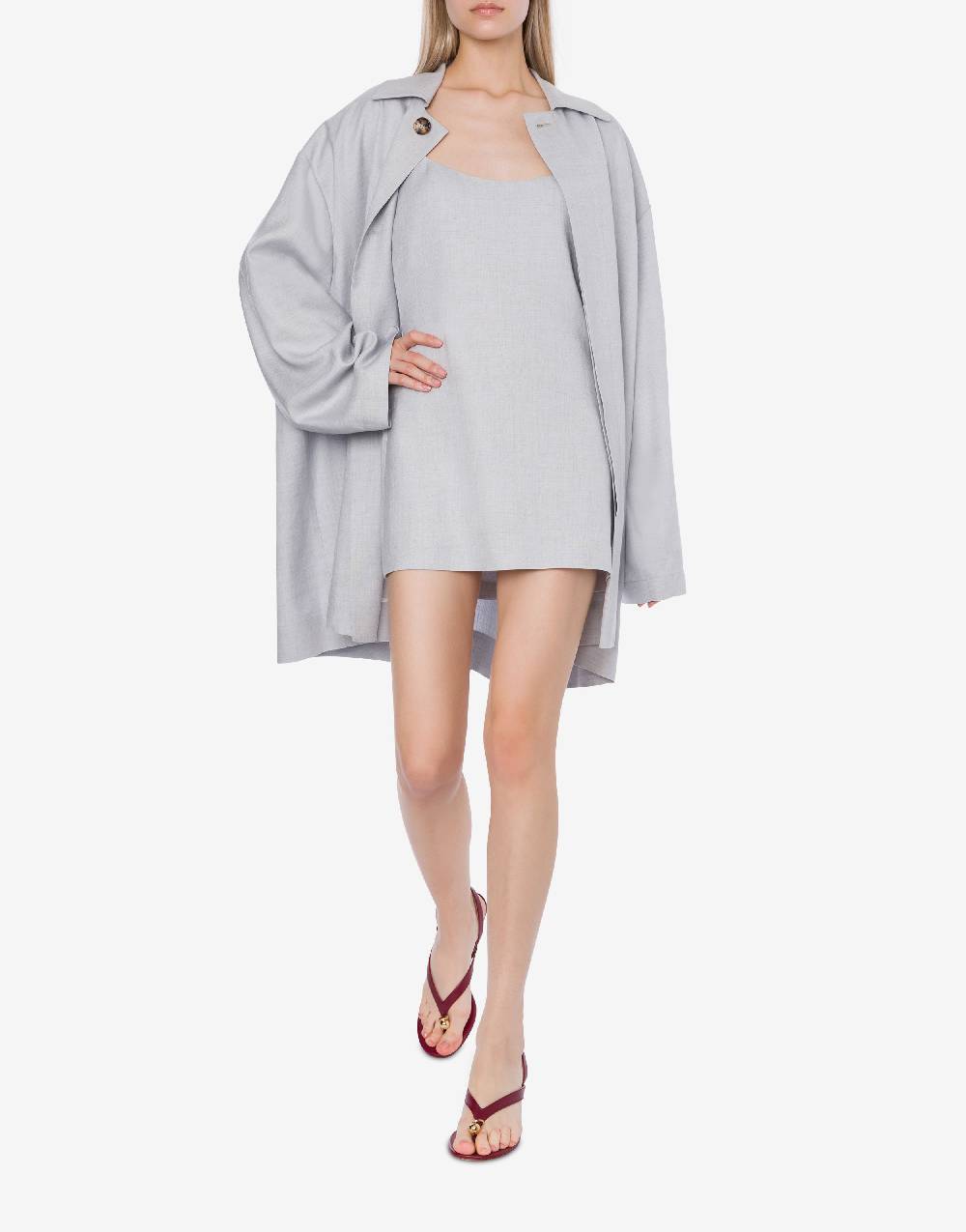 Philosophy Di Lorenzo Serafini Minidress in tela misto lino In Linea