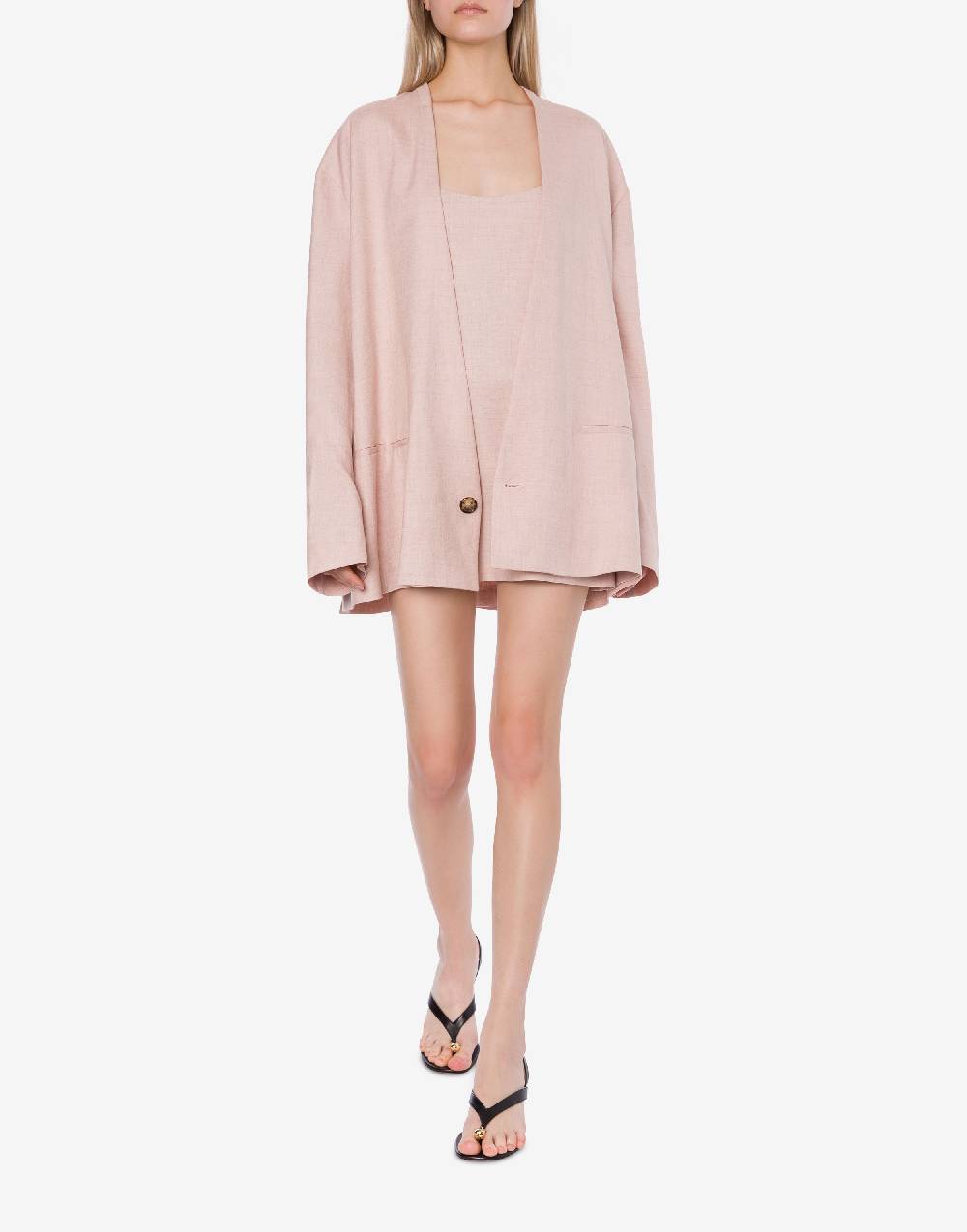 Philosophy Di Lorenzo Serafini Minidress in tela misto lino Nuovo