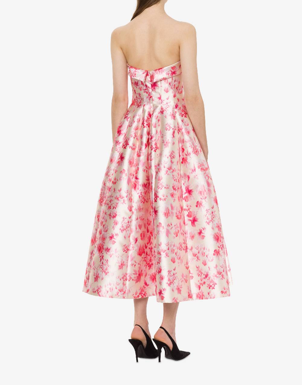 Philosophy Di Lorenzo Serafini Abito bustier in radzmir con stampa fiori Presa