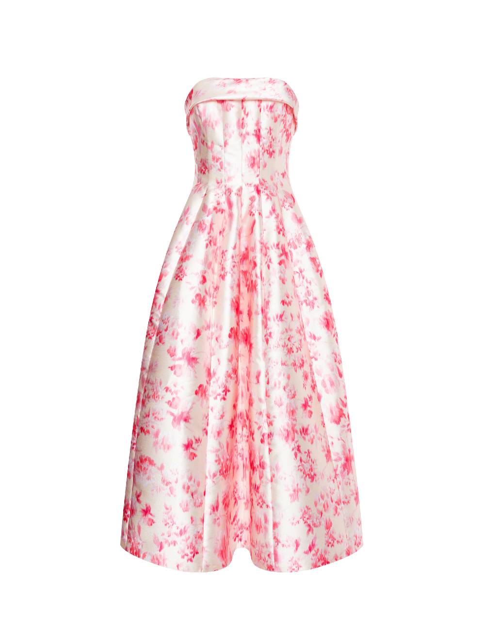 Philosophy Di Lorenzo Serafini Abito bustier in radzmir con stampa fiori Presa