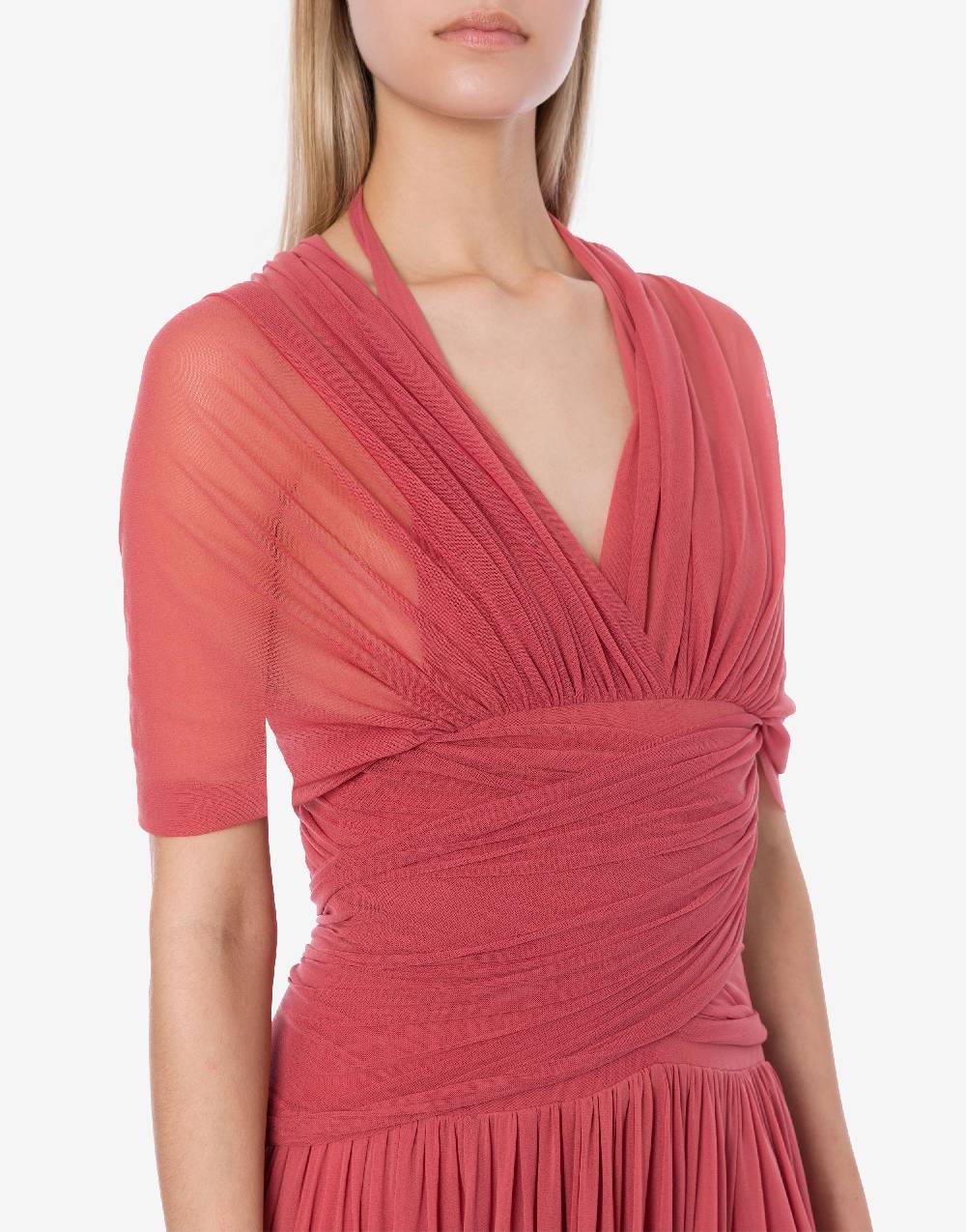 Philosophy Di Lorenzo Serafini Abito in tulle stretch con allacciatura a fiocco Economico