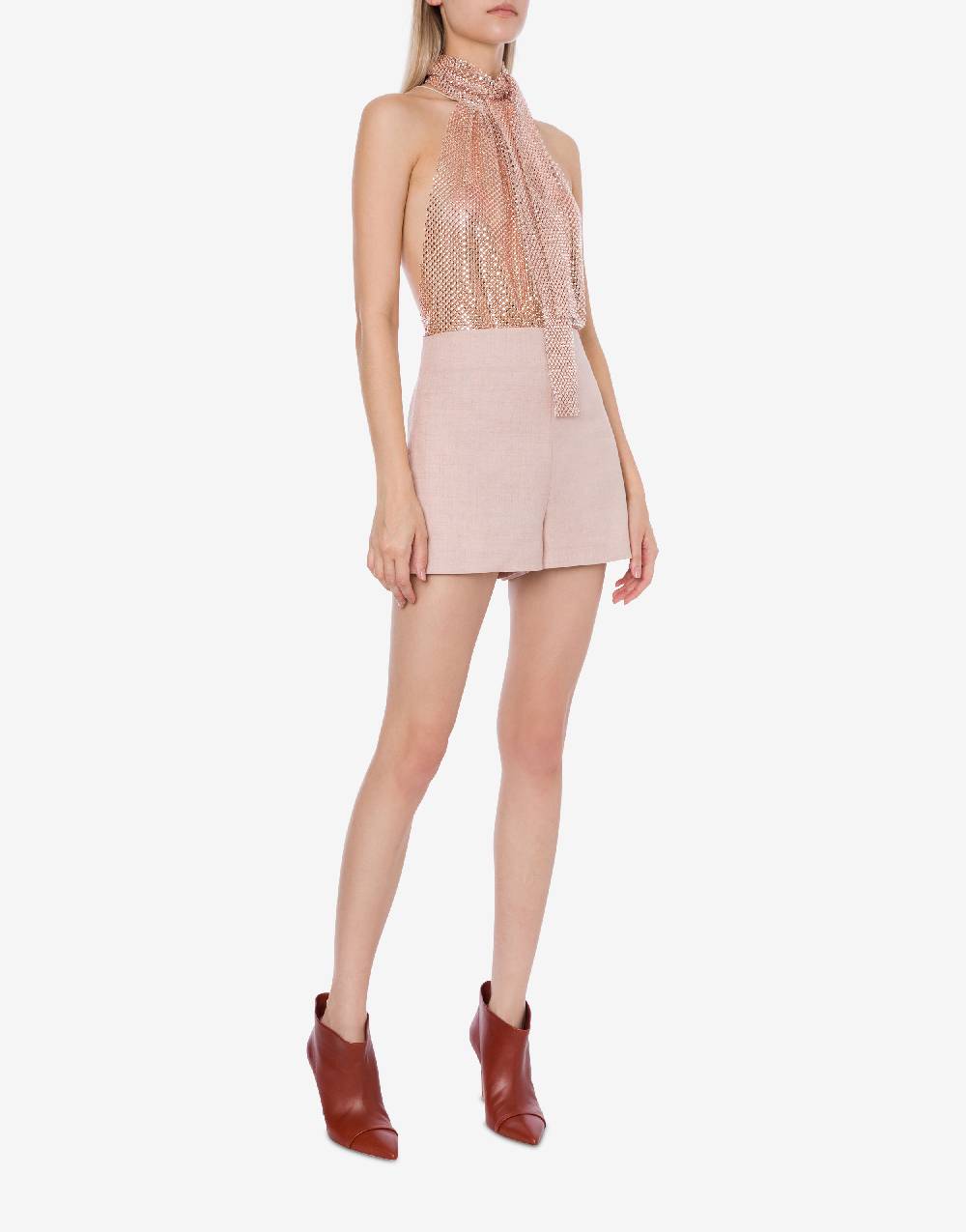 Philosophy Di Lorenzo Serafini Short in tela di misto lino Outlet
