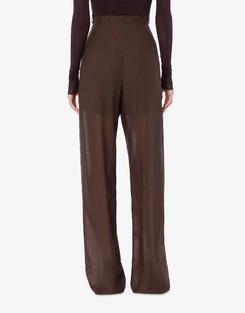 Philosophy Di Lorenzo Serafini Pantalone ampio in voile di lana Saldi Di Fabbrica