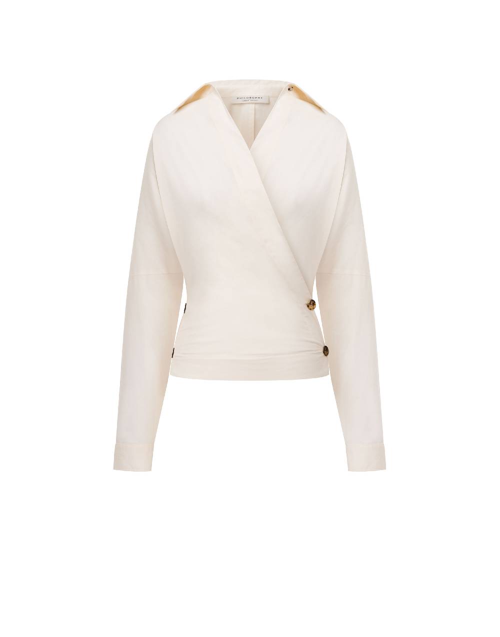 Philosophy Di Lorenzo Serafini Camicia in cotone stretch con bottoni In Saldo