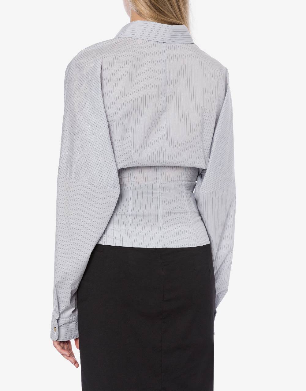 Philosophy Di Lorenzo Serafini Camicia in taffetà stretch con bottoni Nuova