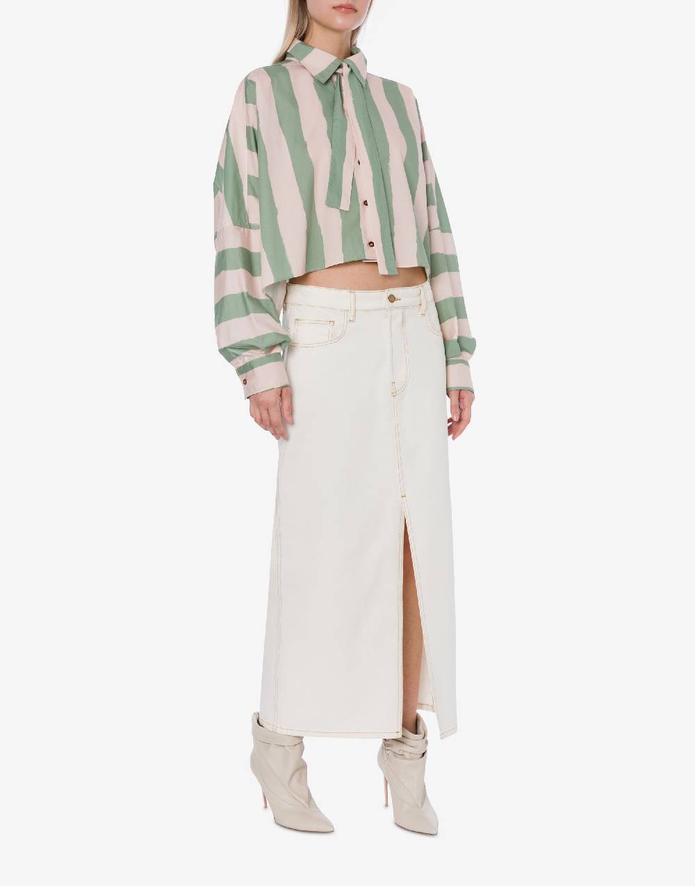 Philosophy Di Lorenzo Serafini Gonna a vita bassa in denim bleach Italia