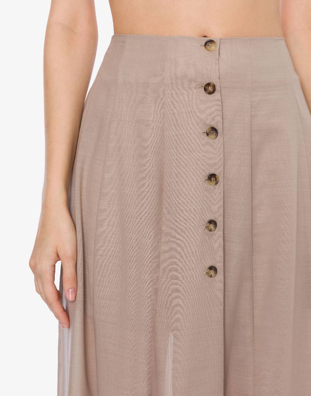 Philosophy Di Lorenzo Serafini Gonna in voile di lana con bottoni Promozione