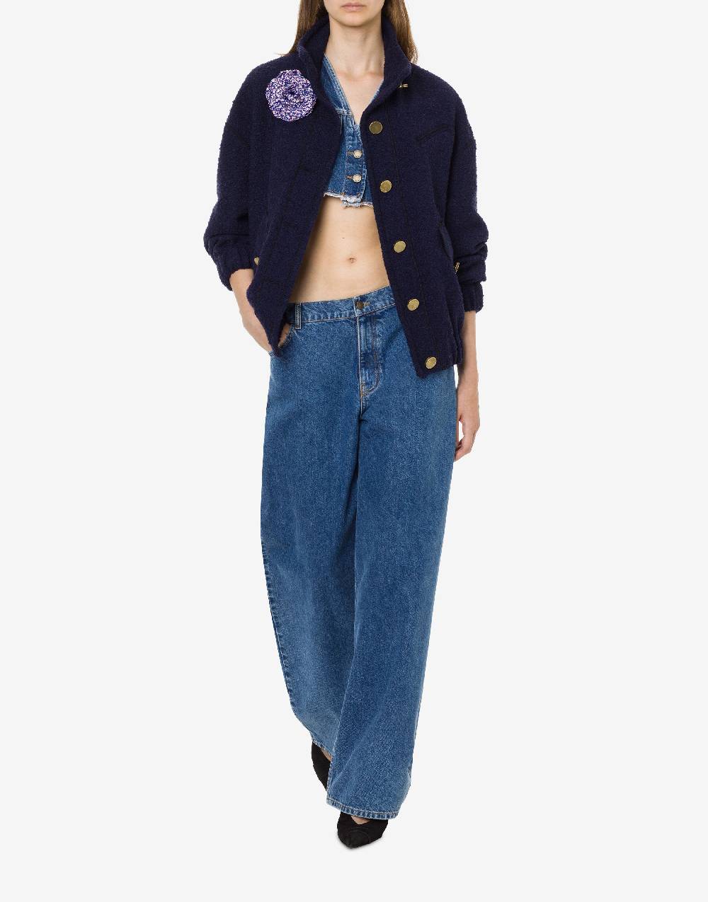 Philosophy Di Lorenzo Serafini Pantalone oversize in denim Acquista Ora