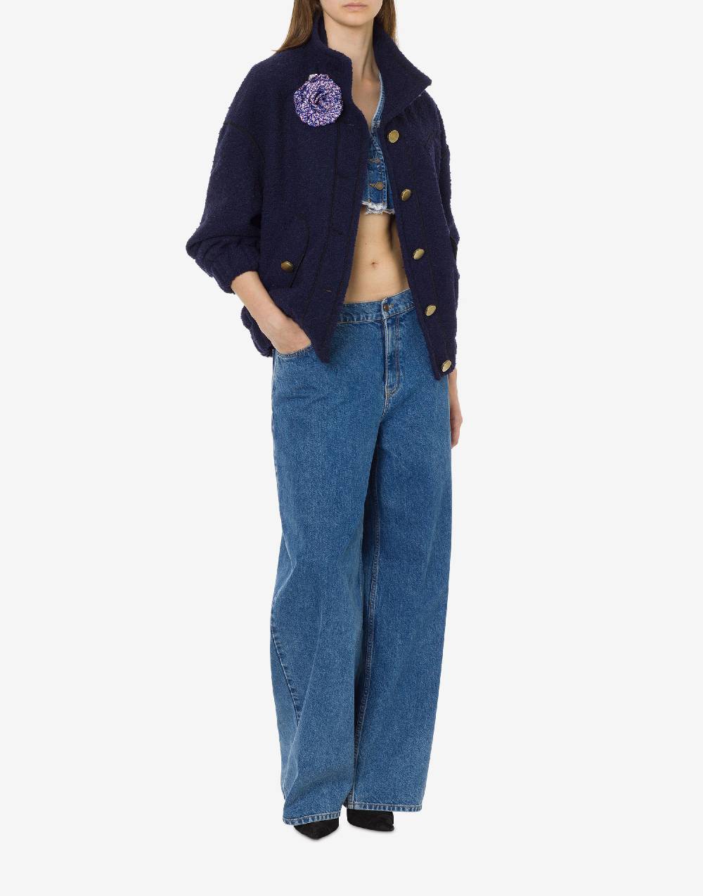 Philosophy Di Lorenzo Serafini Bomber in stuoia bouclé Promozione Limitata