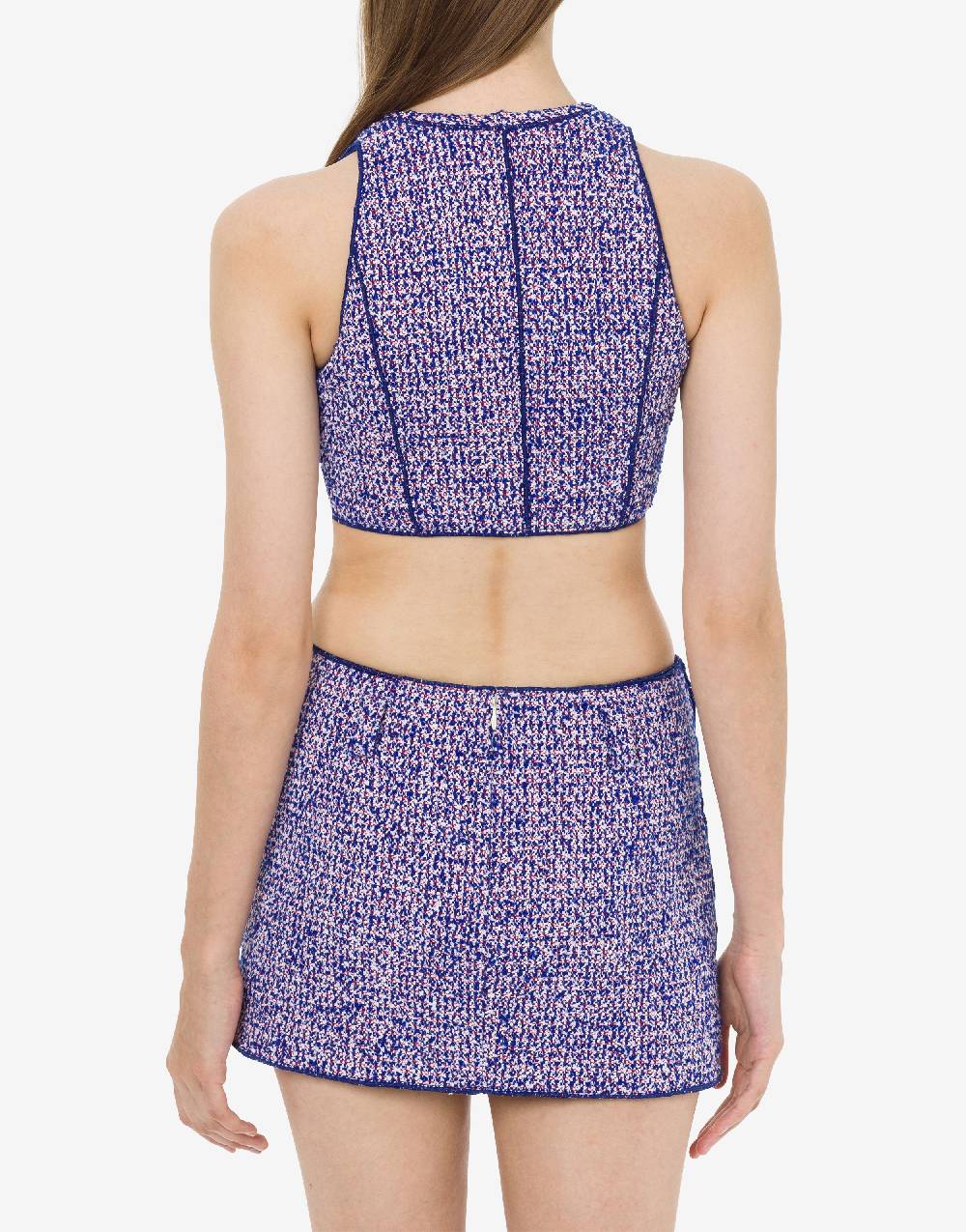 Philosophy Di Lorenzo Serafini Micro top in stuoia bouclé Shopping Online