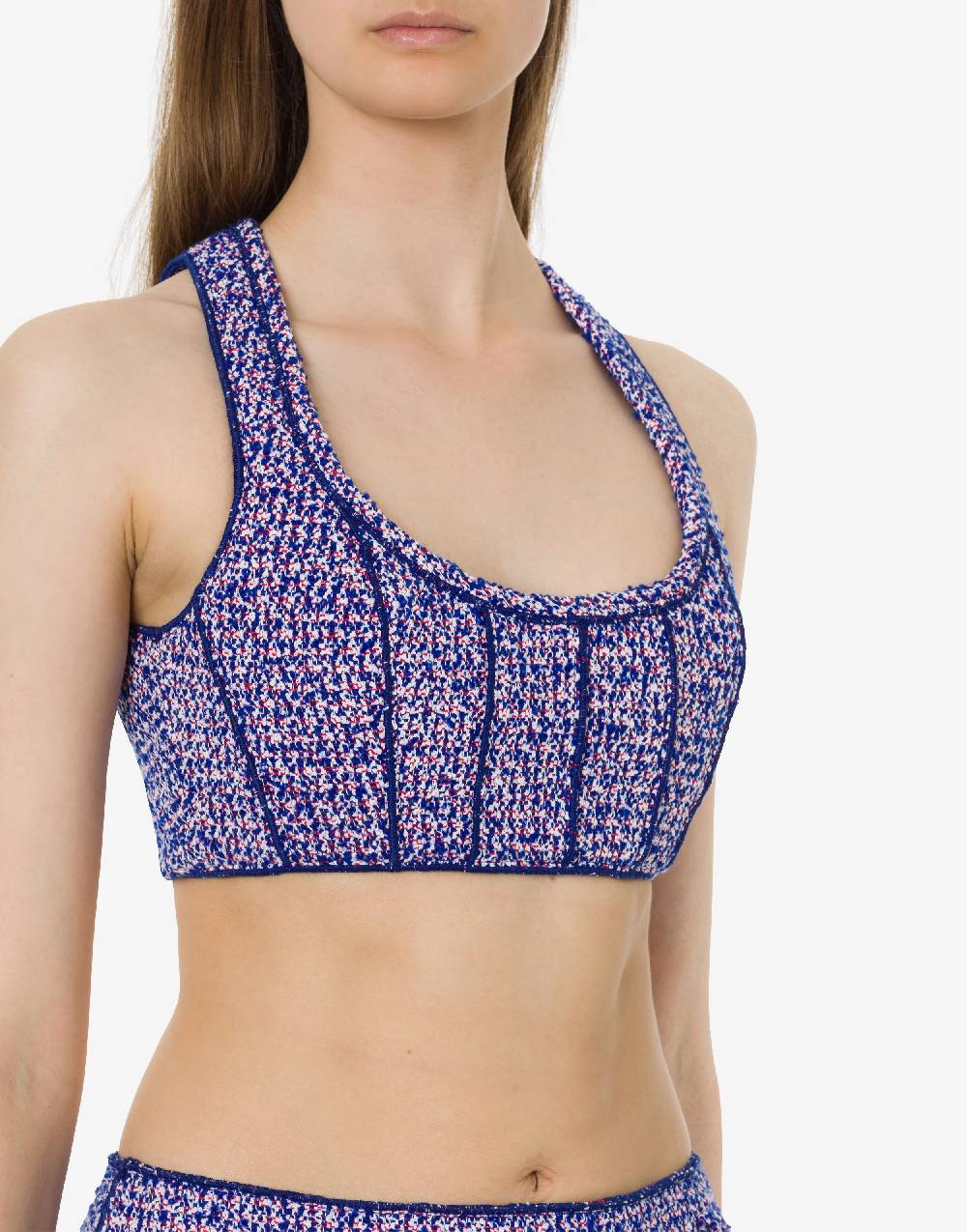 Philosophy Di Lorenzo Serafini Micro top in stuoia bouclé Shopping Online