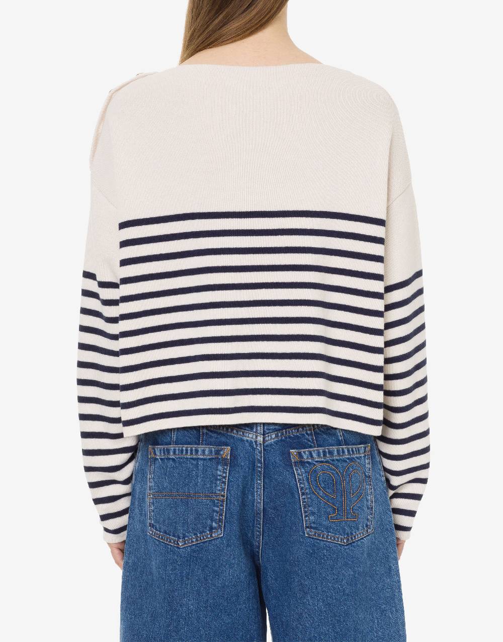 Philosophy Di Lorenzo Serafini Maglione in lana e cotone con logo Affare Del Giorno