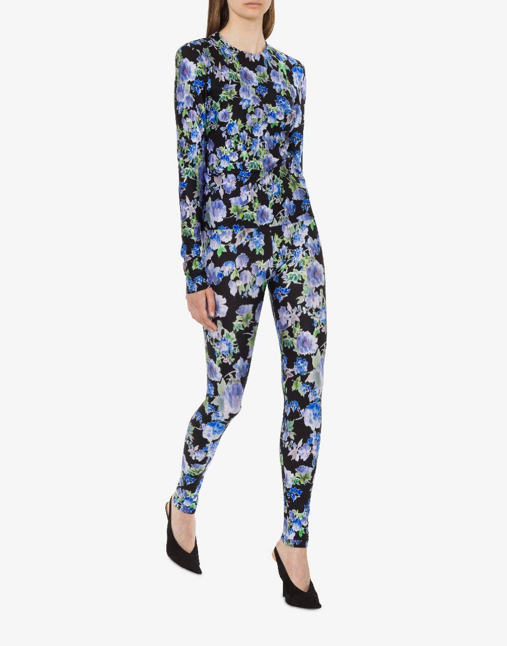 Philosophy Di Lorenzo Serafini Top in lycra con stampa fiori Sottocosto
