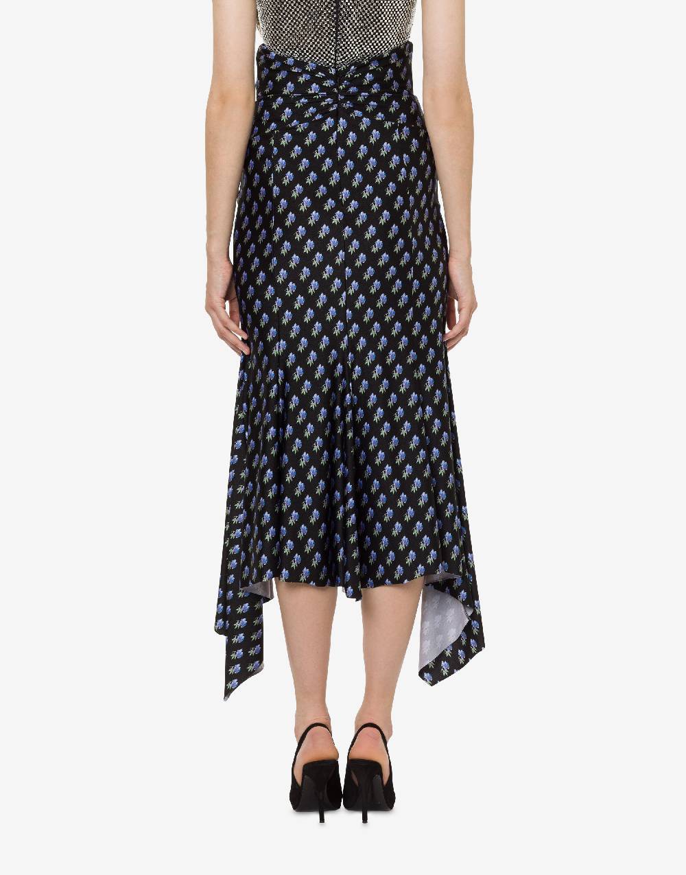 Philosophy Di Lorenzo Serafini Gonna in lycra con micro stampa fiori In Vendita