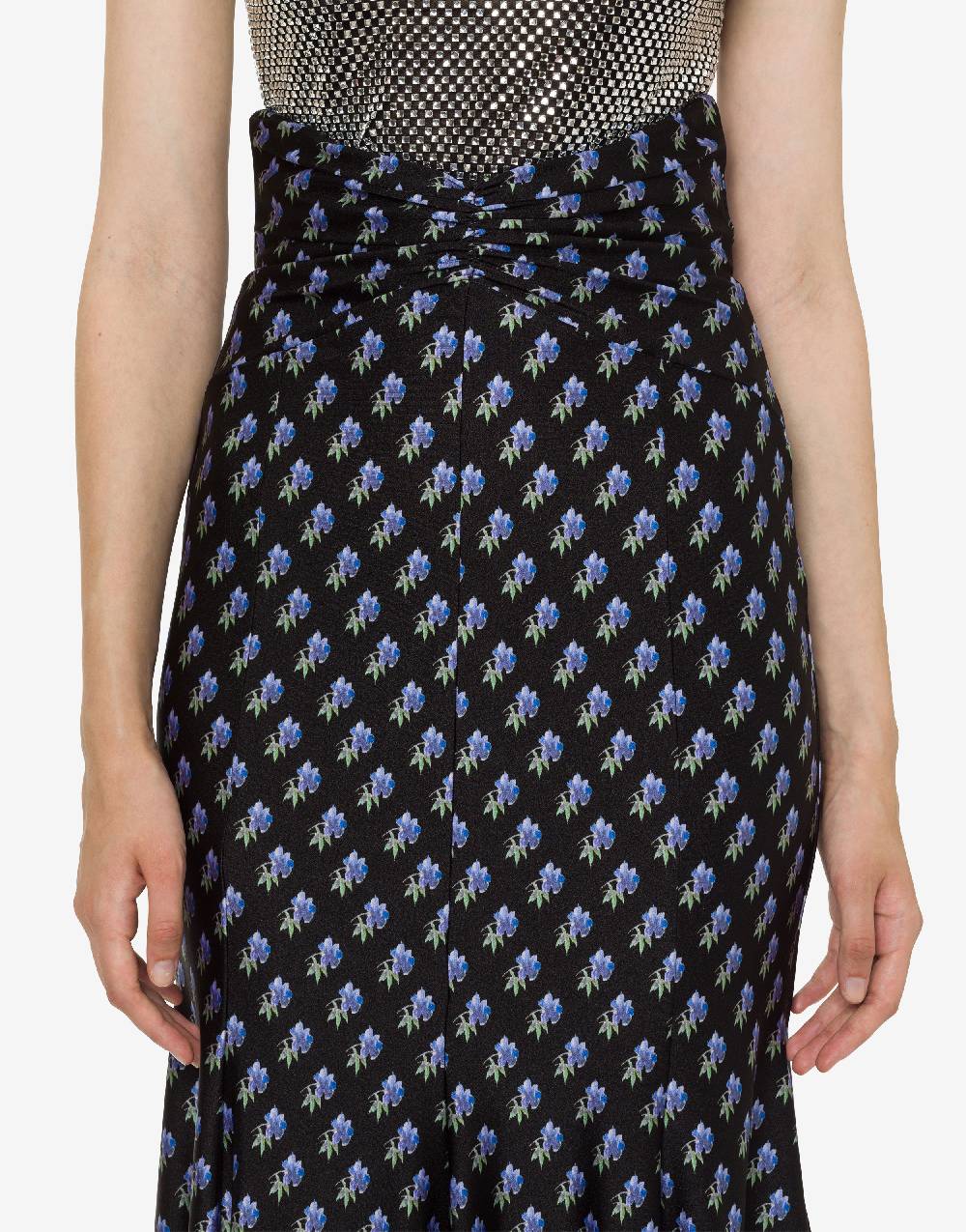 Philosophy Di Lorenzo Serafini Gonna in lycra con micro stampa fiori In Vendita