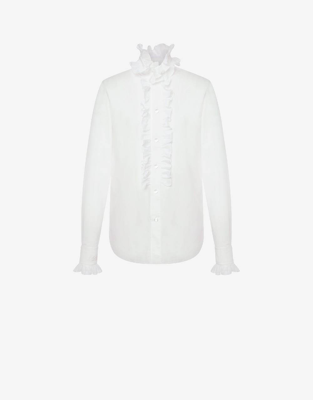 Philosophy Di Lorenzo Serafini Camicia in popeline con ruches Saldi Di Fabbrica