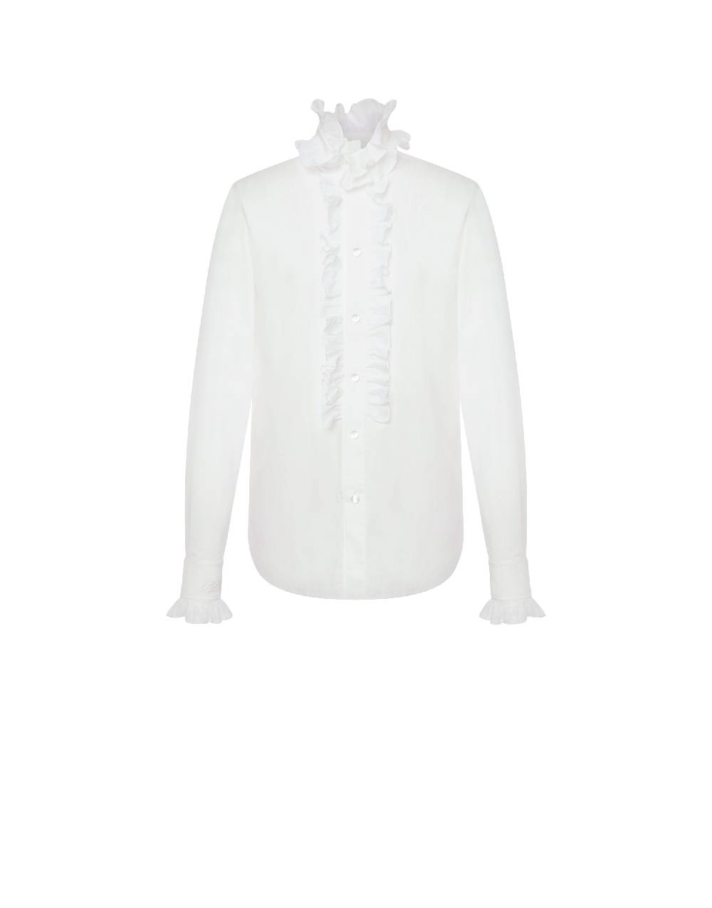 Philosophy Di Lorenzo Serafini Camicia in popeline con ruches Saldi Di Fabbrica