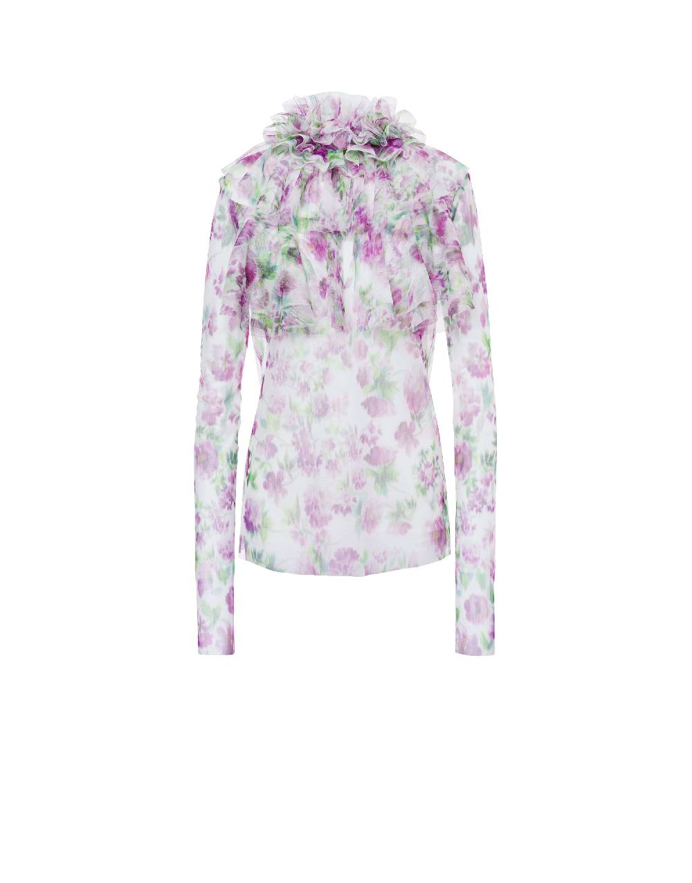 Philosophy Di Lorenzo Serafini Blusa in tulle con stampa fiori Negozio