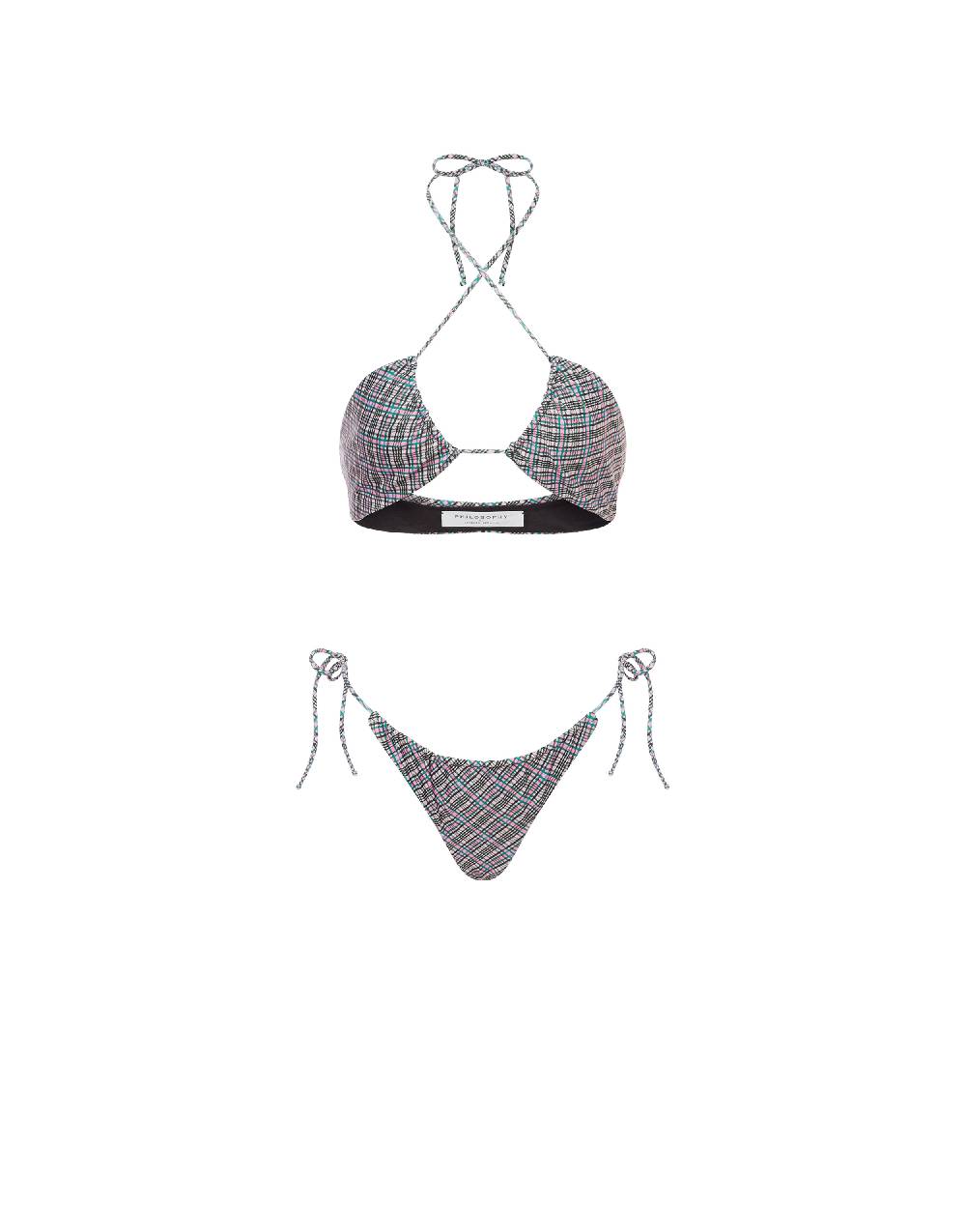 Philosophy Di Lorenzo Serafini Bikini con stampa Check 2025