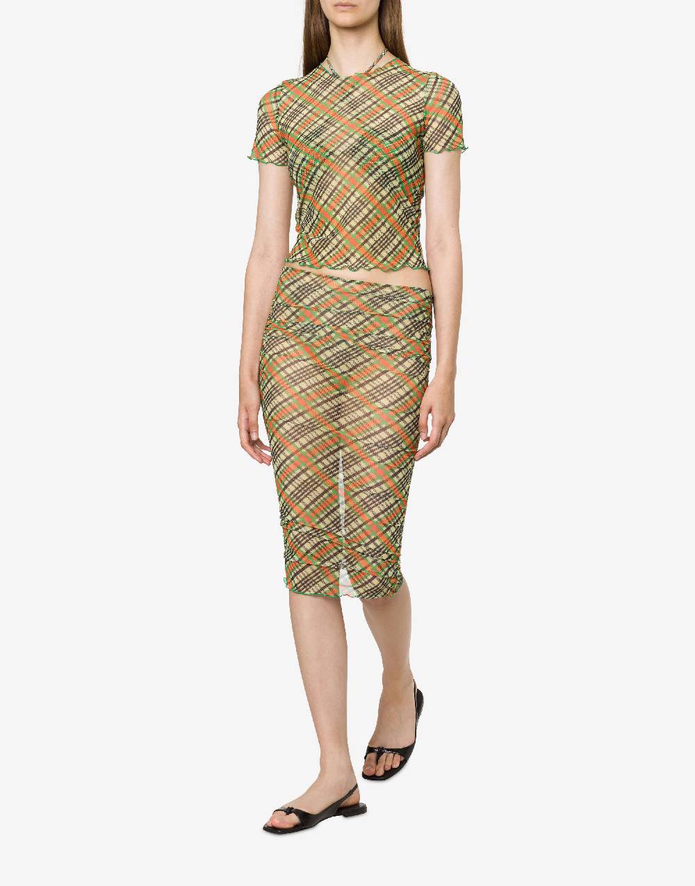 Philosophy Di Lorenzo Serafini Gonna beachwear in tulle Check In Linea