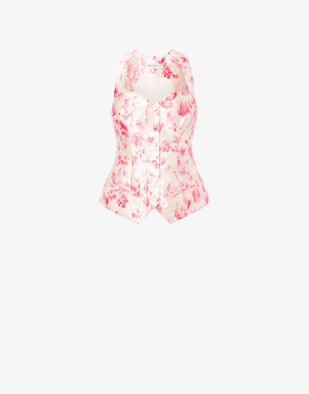 Philosophy Di Lorenzo Serafini Top in radzmir con stampa fiori Vendita Calda