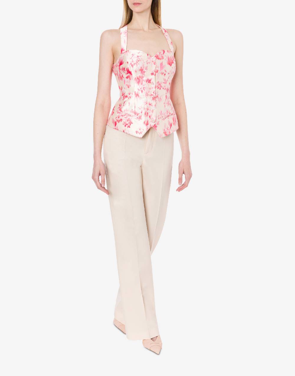 Philosophy Di Lorenzo Serafini Top in radzmir con stampa fiori Vendita Calda