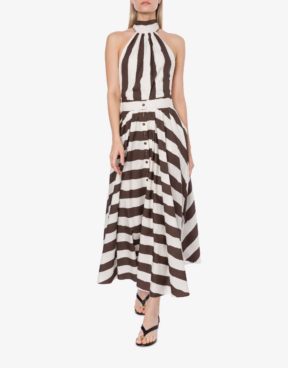 Philosophy Di Lorenzo Serafini Tuta corta a righe in cotone stretch Vendite Flash